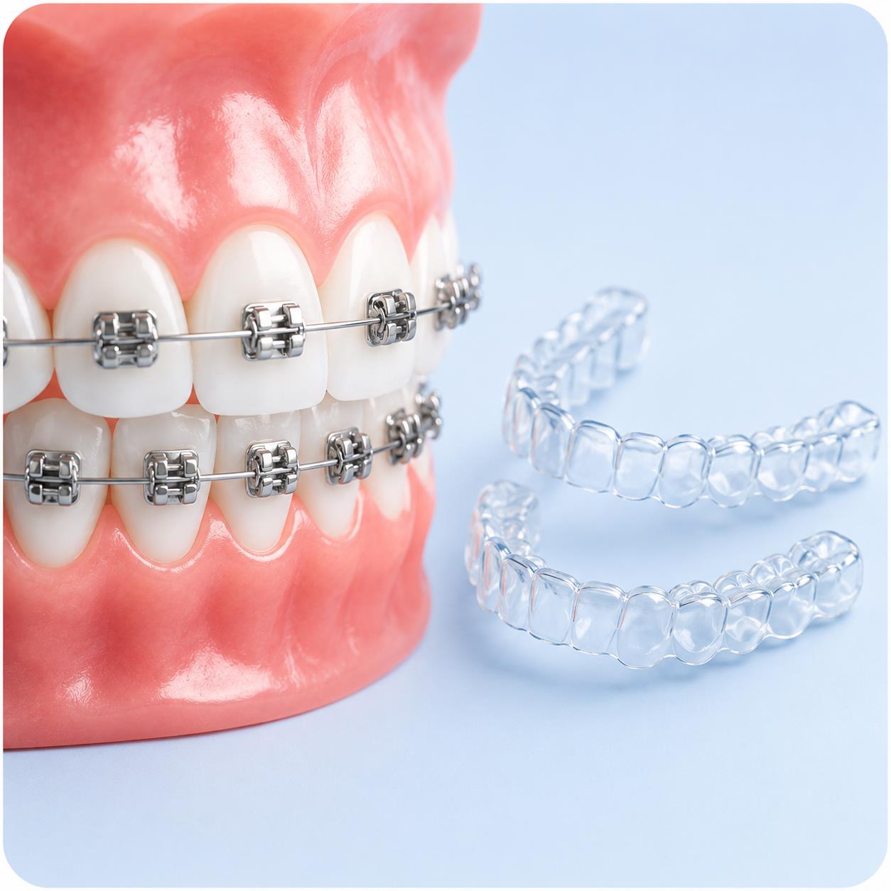 Braces and aligners treatment