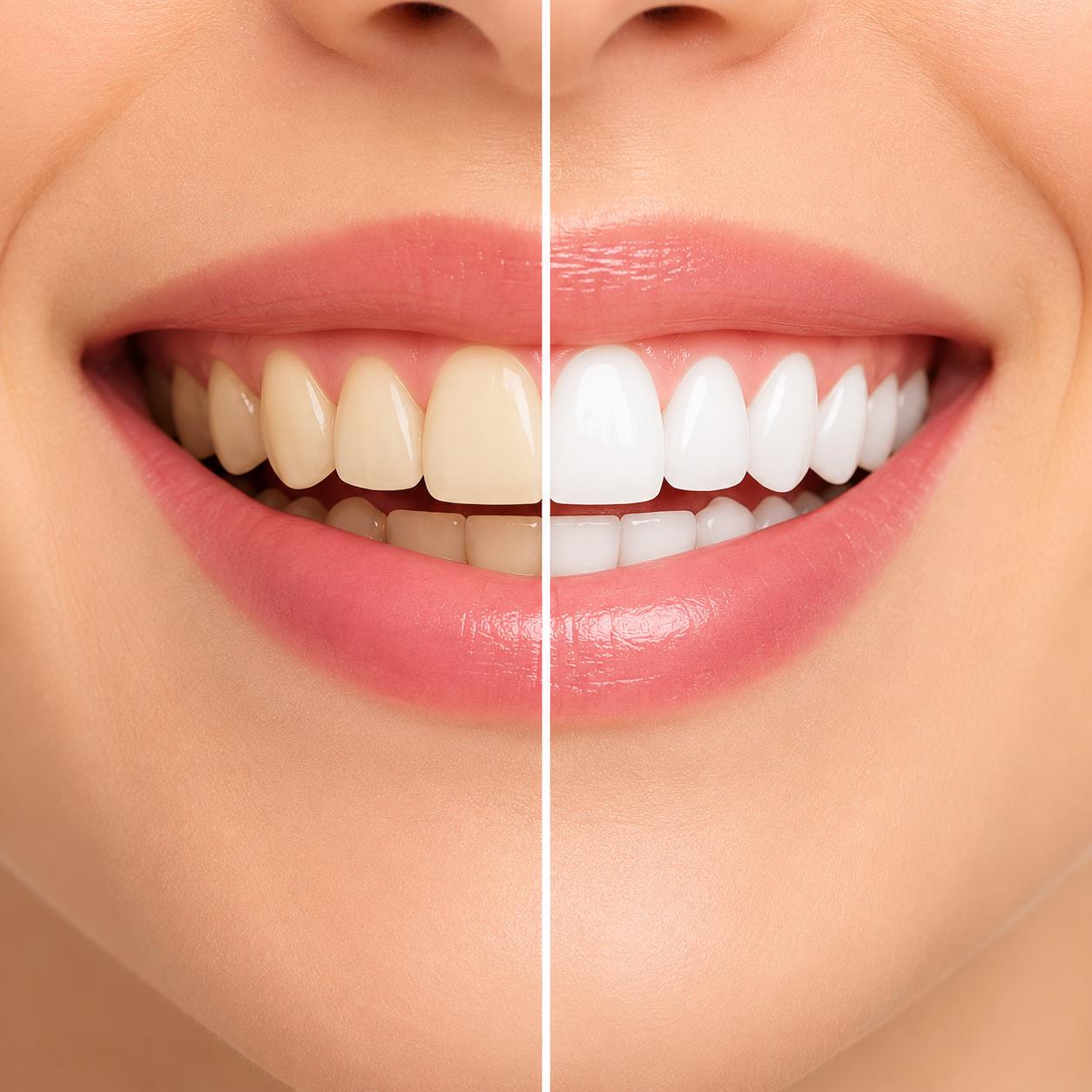 Teeth whitening before and after
